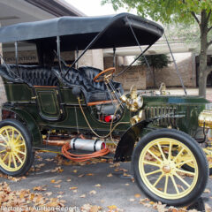 There is no better setting for antique cars than a bright early Fall day with leaves on the ground.